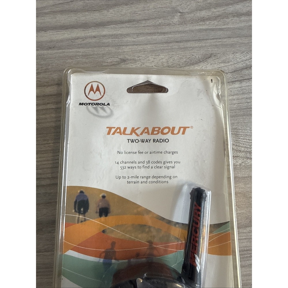 Motorola Talkabout 250 Two-Way Radio Cobalt Blue NEW Sealed Vintage - Picture 3 of 7